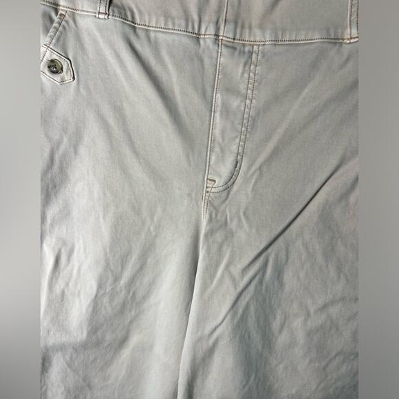 Spanx Stretch Twill Cropped Wide Leg Pant Pale Pink 1X - Picture 4 of 7